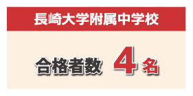 2018年度 中学入試合格実績 長崎大学附属中学校